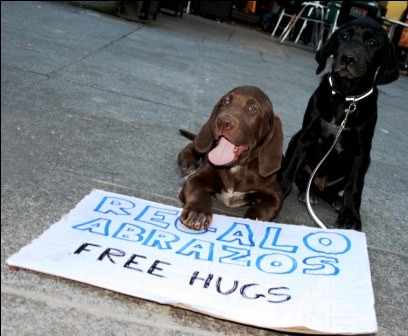 Argos y su hermano dispuestos a dar abrazos!!